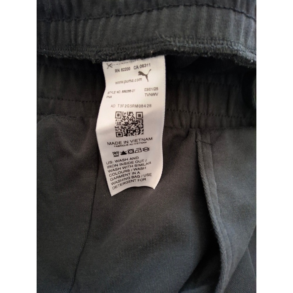 Puma Mens Essentials Sweatpants Black Joggers Elastic Waist Pockets 589286-01 L - Picture 5 of 6